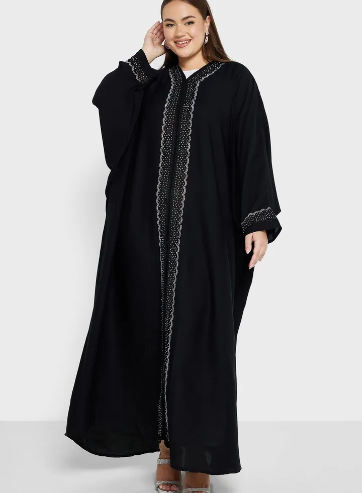 Embellished Detail Abaya
