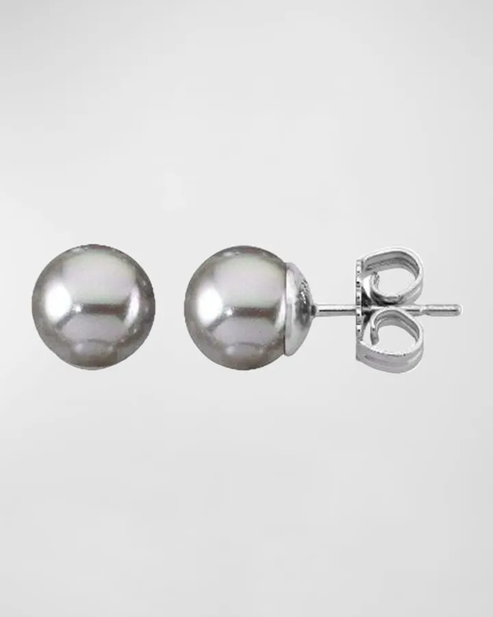 Lyra Pearl Stud Earrings