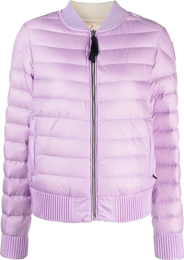 Zip-Up Padded Bomber Jacket