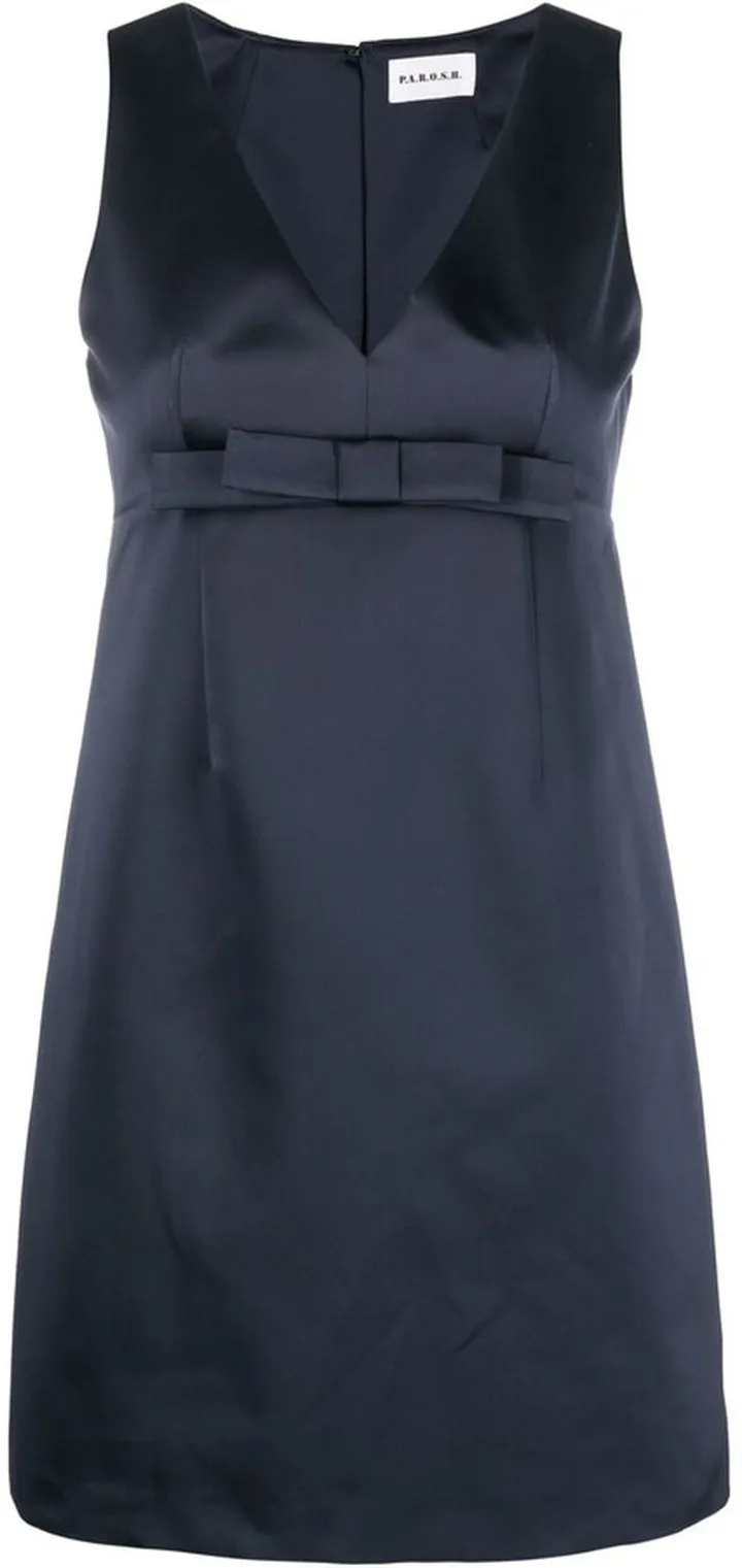 V-neck sleeveless mini dress