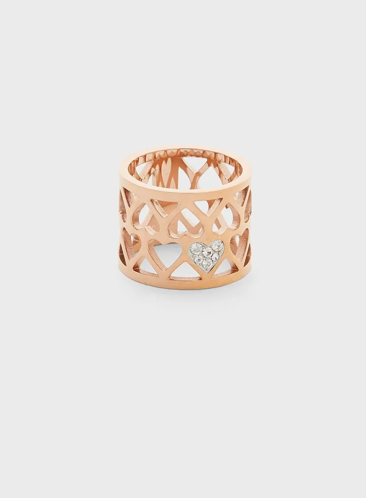 Engraved Heart Ring