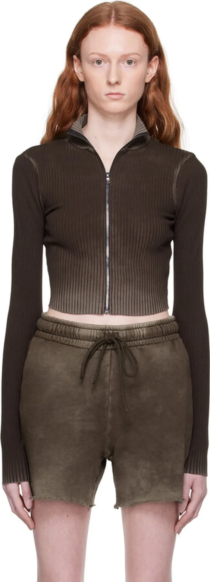 COTTON CITIZEN Brown Ibiza Turtleneck