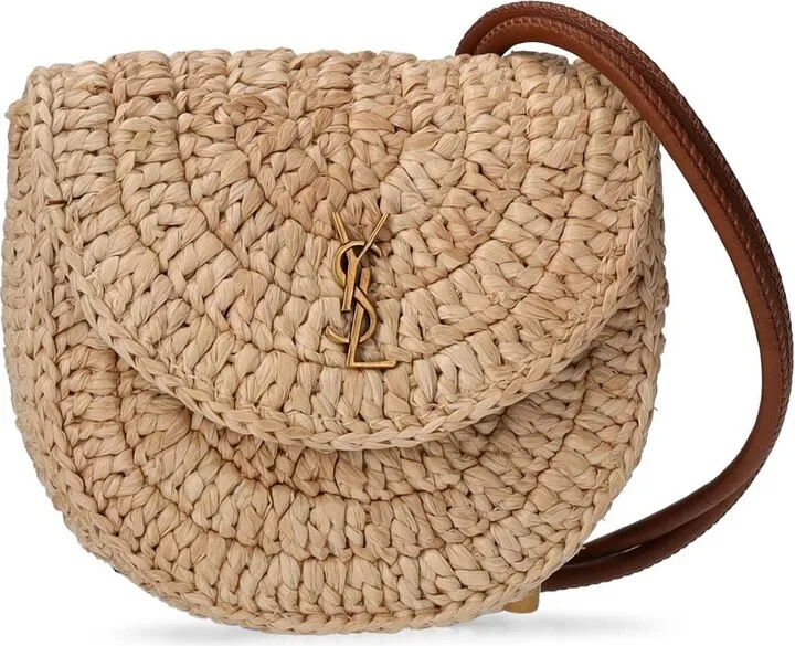 Micro Cassandre panier raffia bag