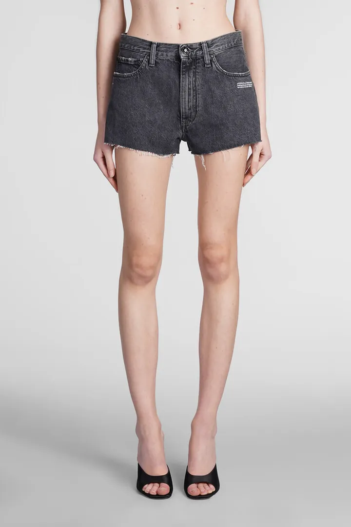 Shorts In Grey Denim