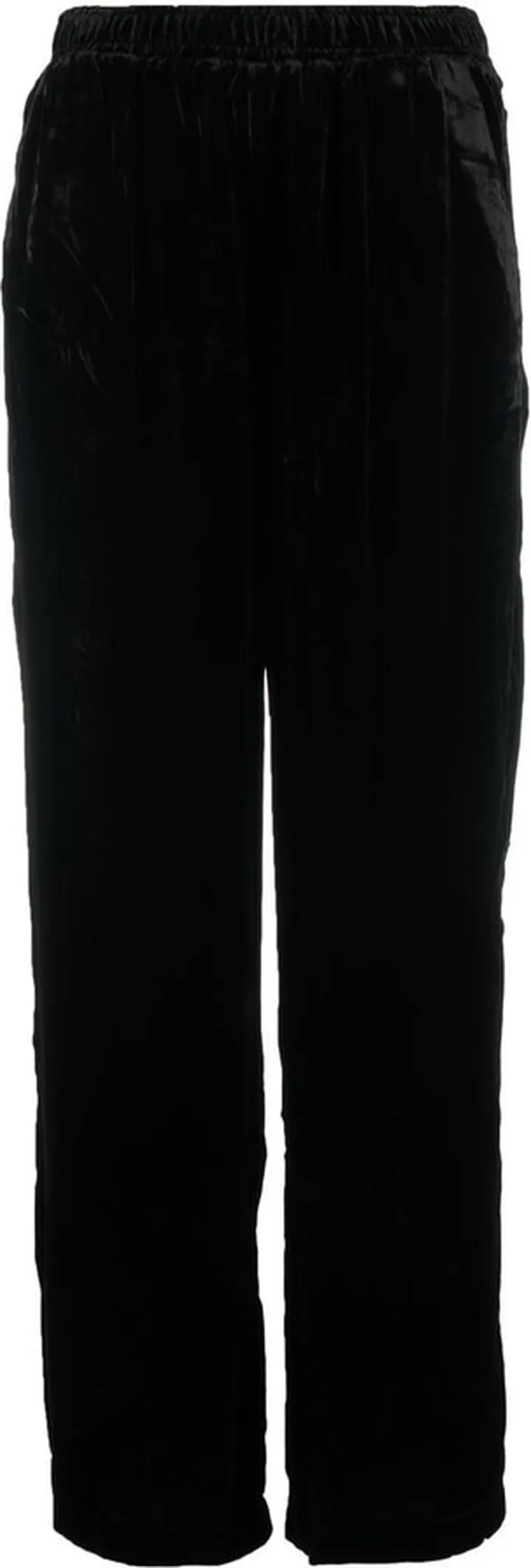 Velvet Straight-Leg Trousers