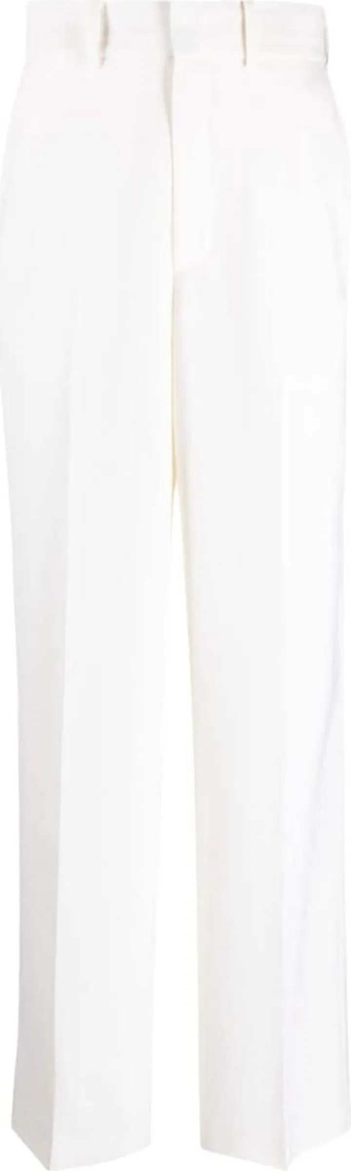 Pressed-Crease Straight-Leg Trousers
