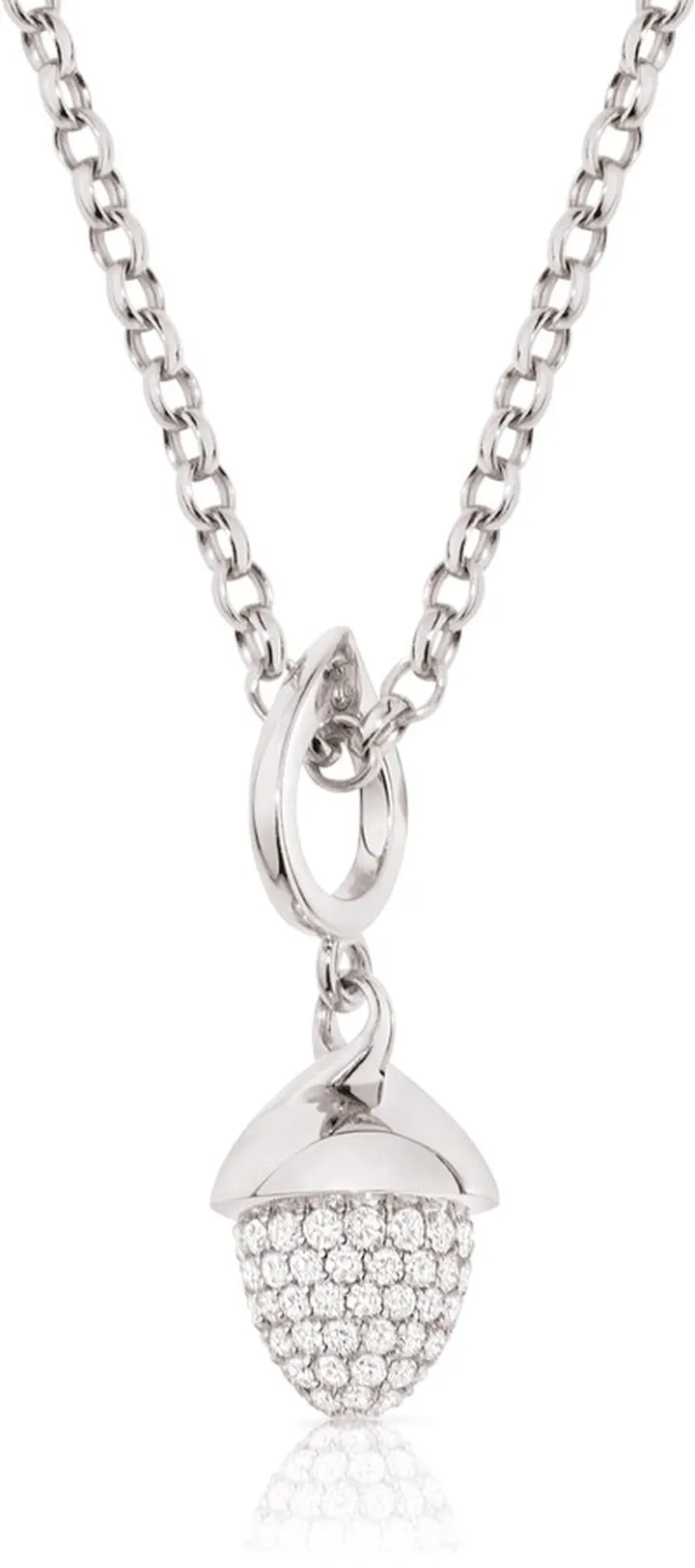 MIKADO FLAMENCO 18K White Gold Diamond Pendant