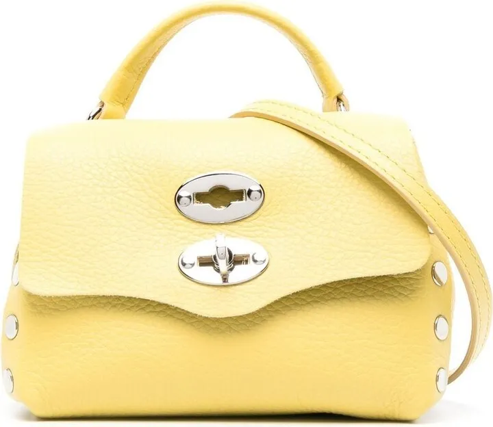 Mini Grained-Leather Tote Bag