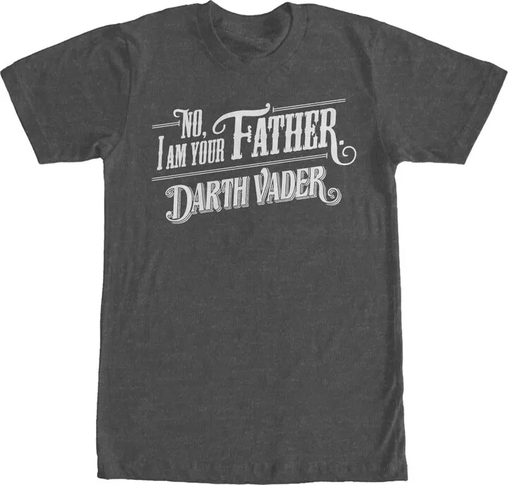 Men's Star Wars No I am Your Father T-Shirt - Charcoal Heather - Small