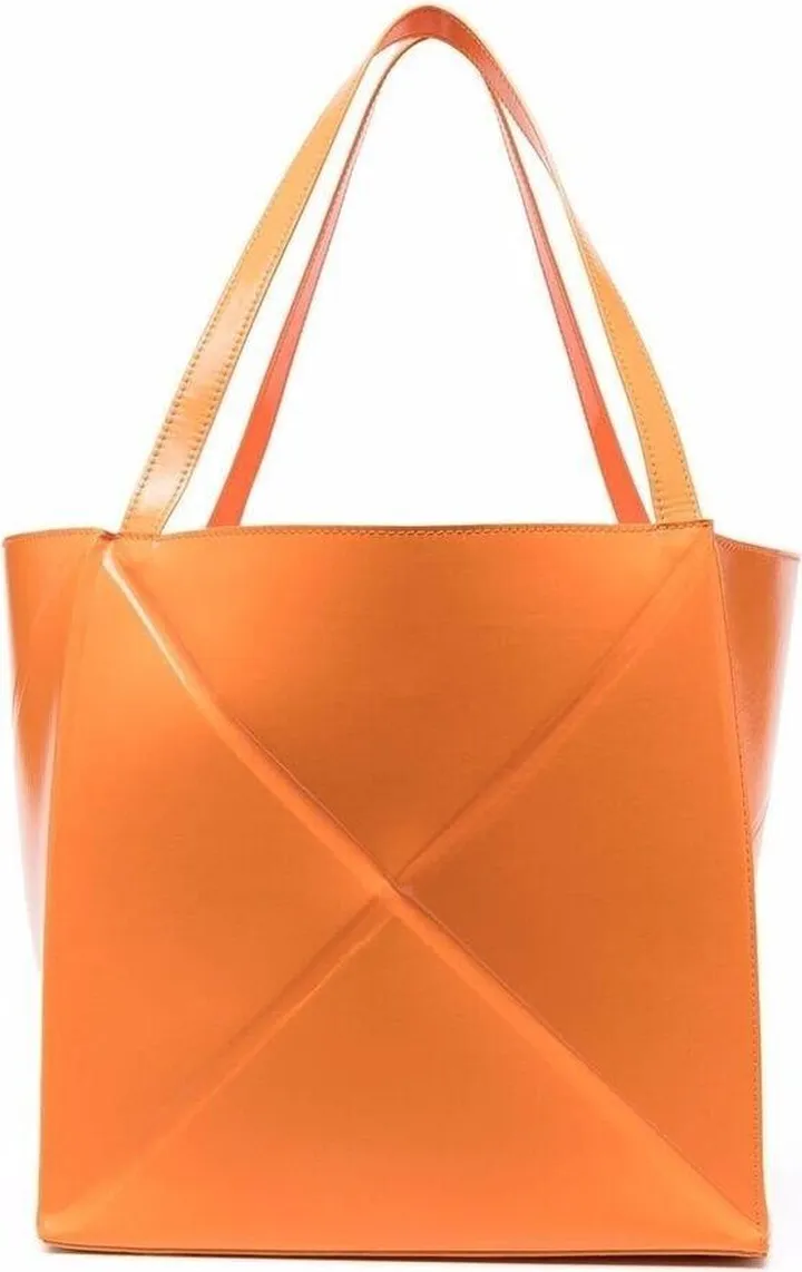 Logo Embossed Folded Tote Bag