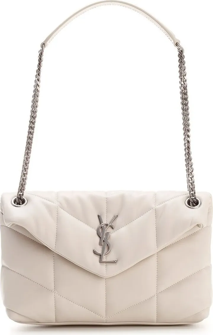 Saint Laurent Logo Plaque Chained Shoulder Bag