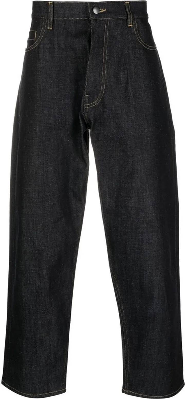 Cropped Wide-Leg Denim Jeans