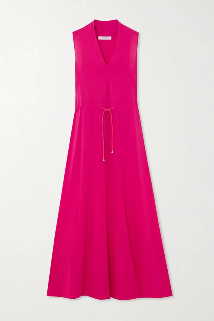 Max Mara - Zitto Stretch-jersey Midi Dress - Pink