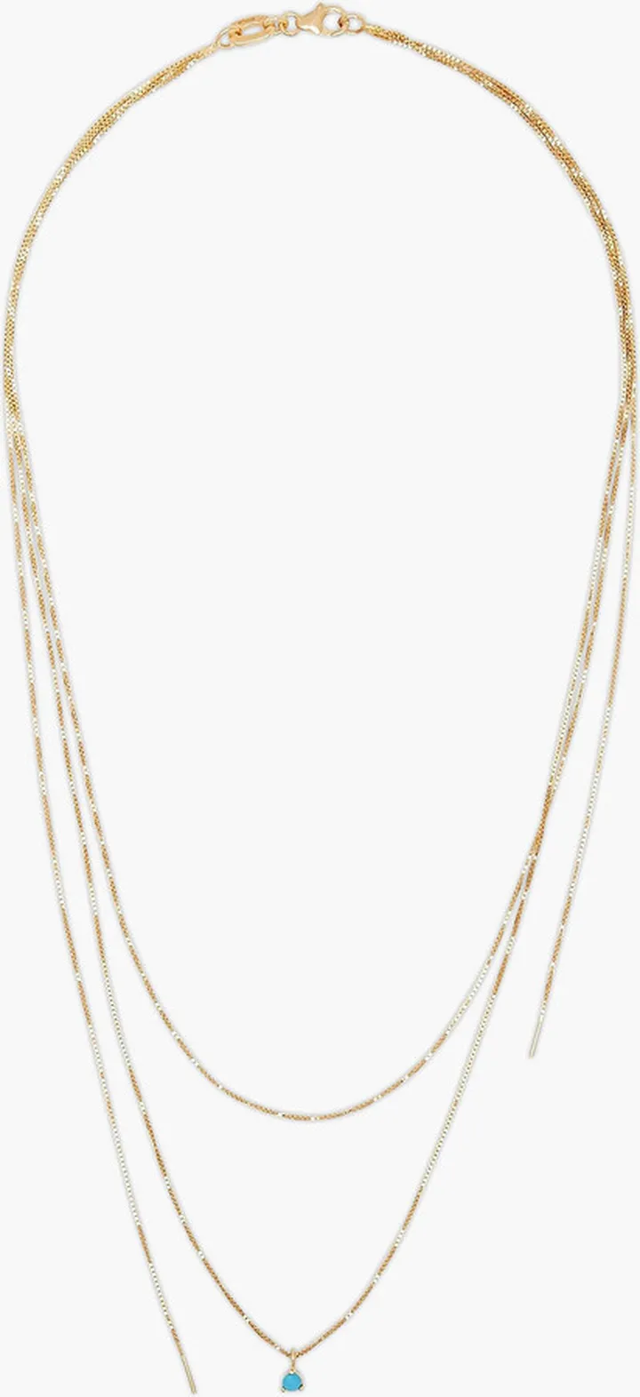 24-Karat Gold-Plated Stone Necklace