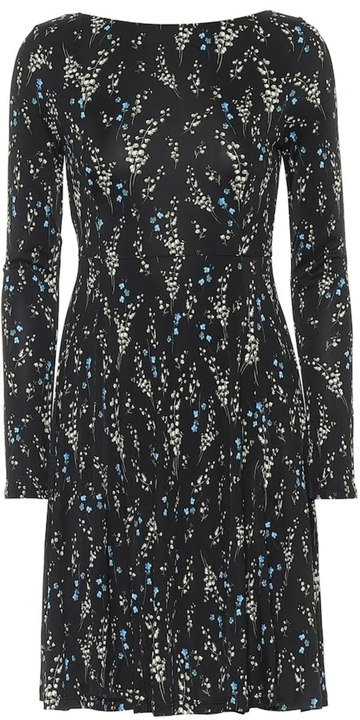 Martine floral jersey minidress