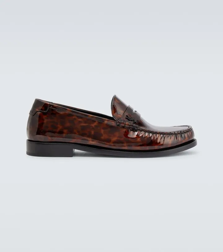 Le Loafer patent leather penny loafers