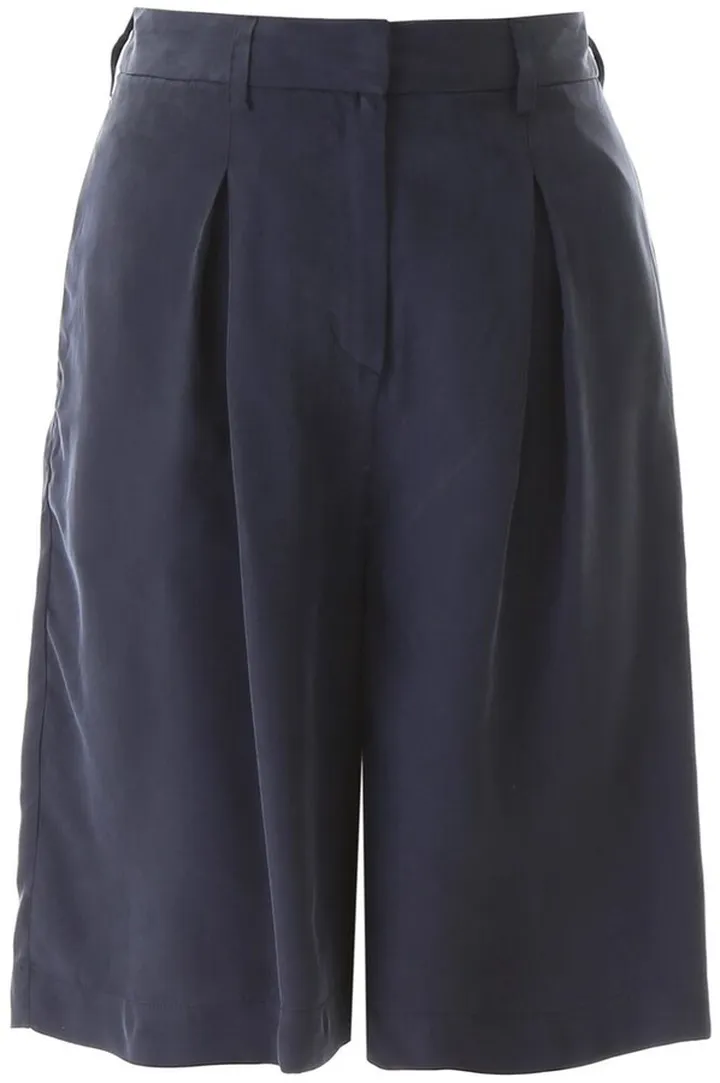 L'Autre Chose Pleated Bermuda Shorts
