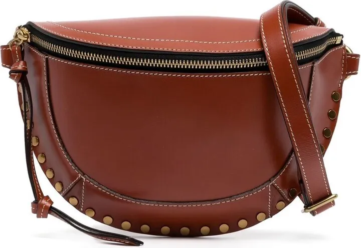 Studded Leather Belt Bag