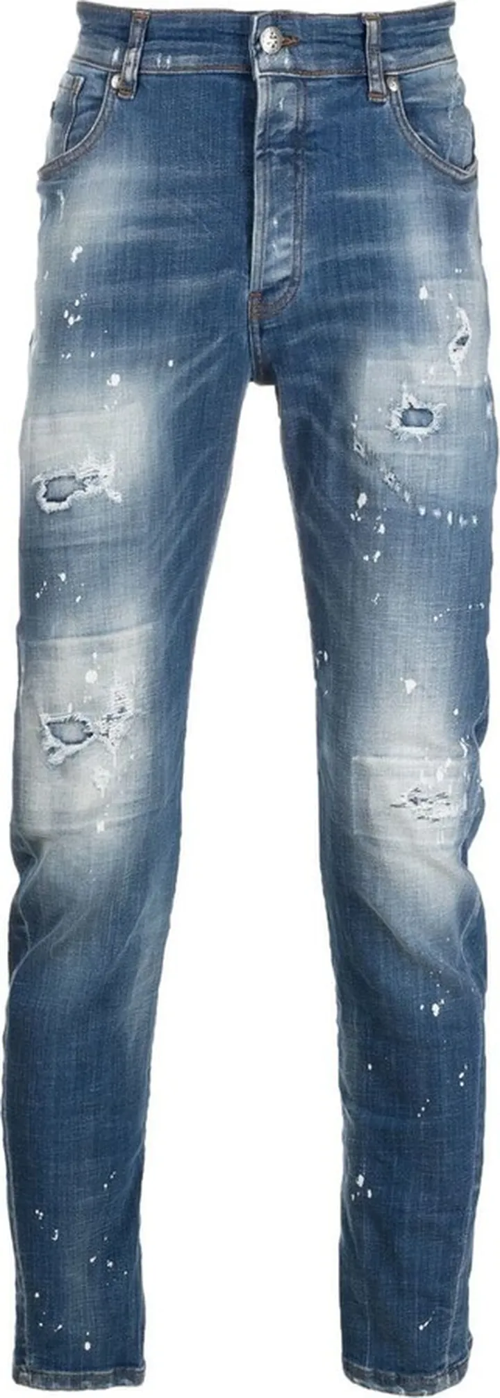 Distressed Effect Skinny Jeans