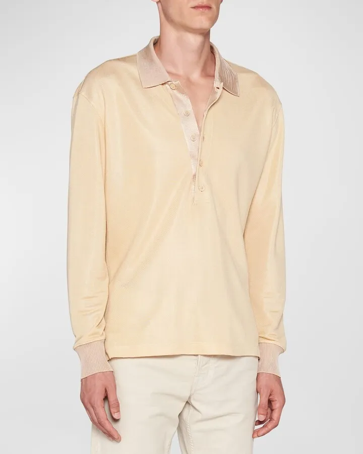 Men's Viscose Pique Polo Shirt