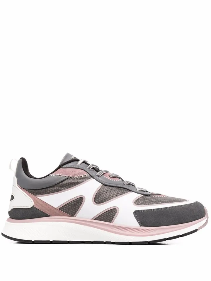Leather Panelled Low-Top Sneakers