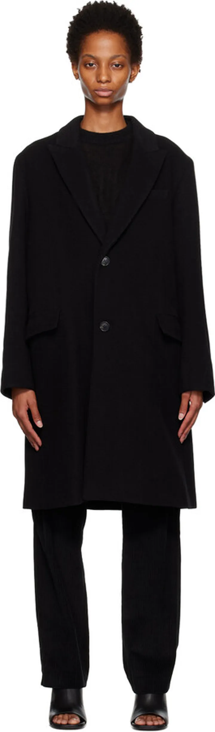 A.P.C. Black Jane Birkin Edition Mallory Coat