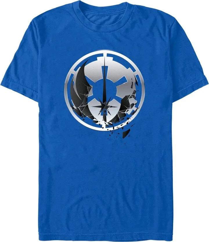 Men's Star Wars: Obi-Wan Kenobi Jedi and Empire Logo T-Shirt - Royal Blue - Small