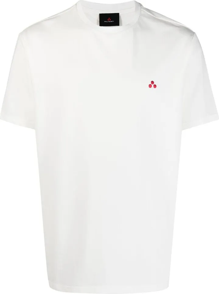 logo-embroidered round-neck T-shirt