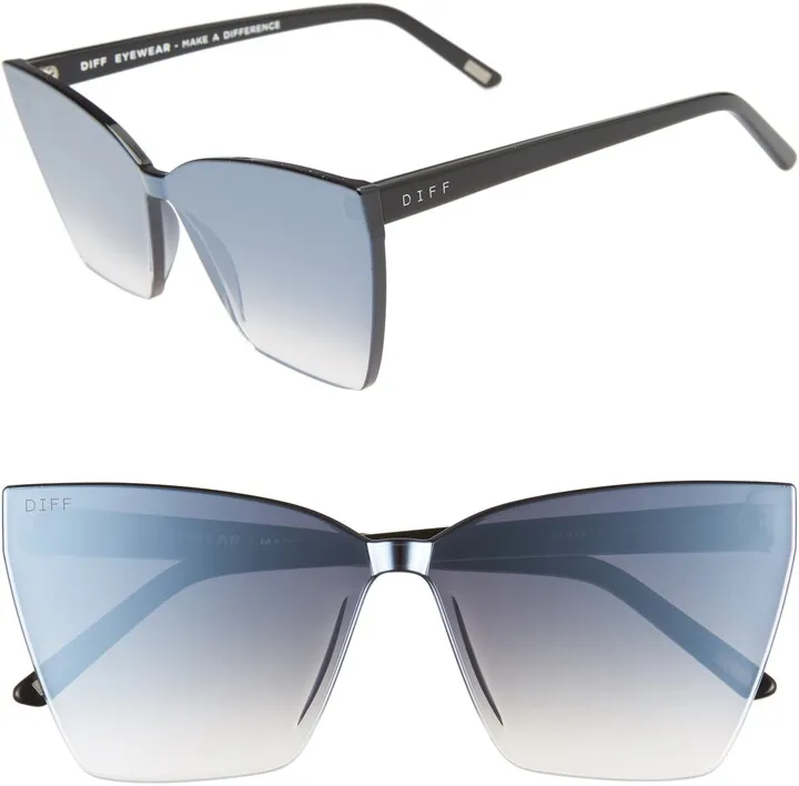 Goldie 65mm Oversize Cat Eye Sunglasses