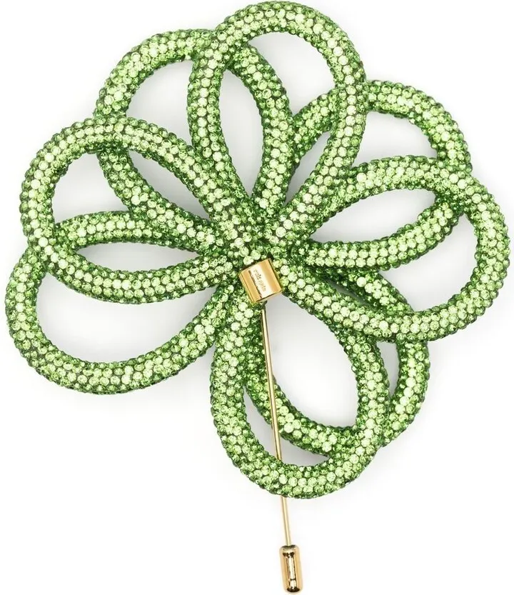 Crystal-Embellished Brooch