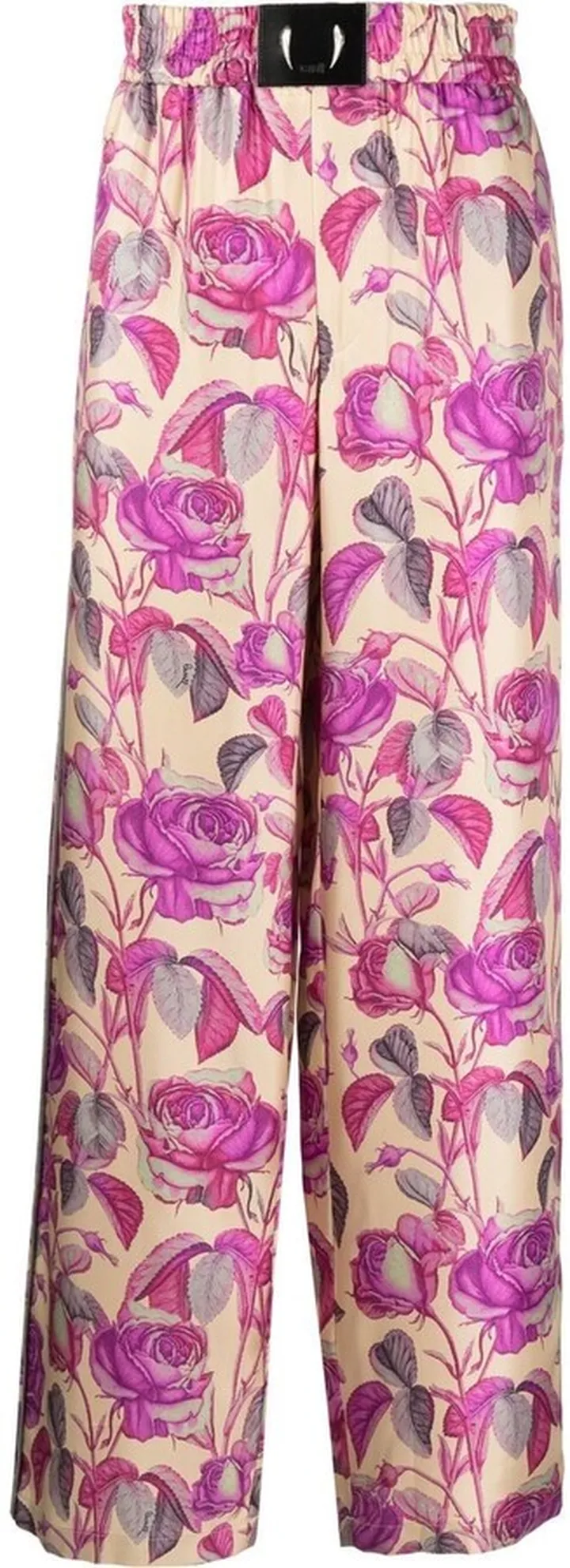 Floral-Print Straight-Leg Trousers