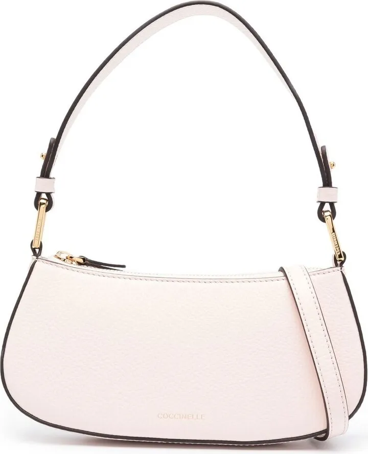 Logo-Detail Zip-Up Shoulder Bag