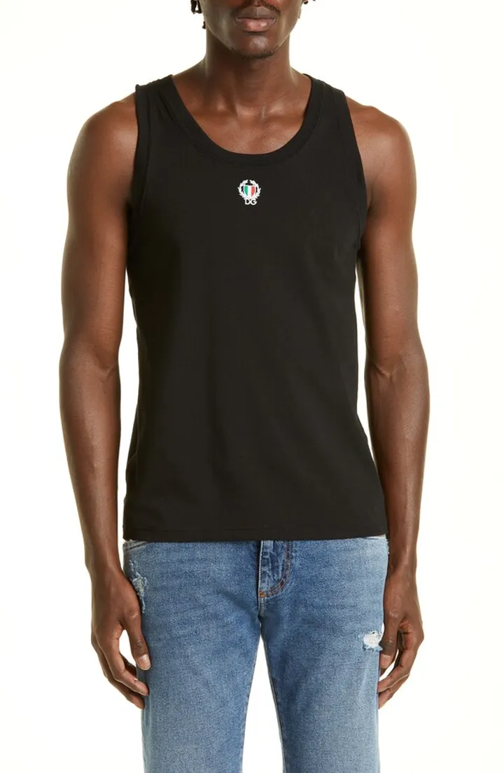 Men's Embroidered DG Patch Tank