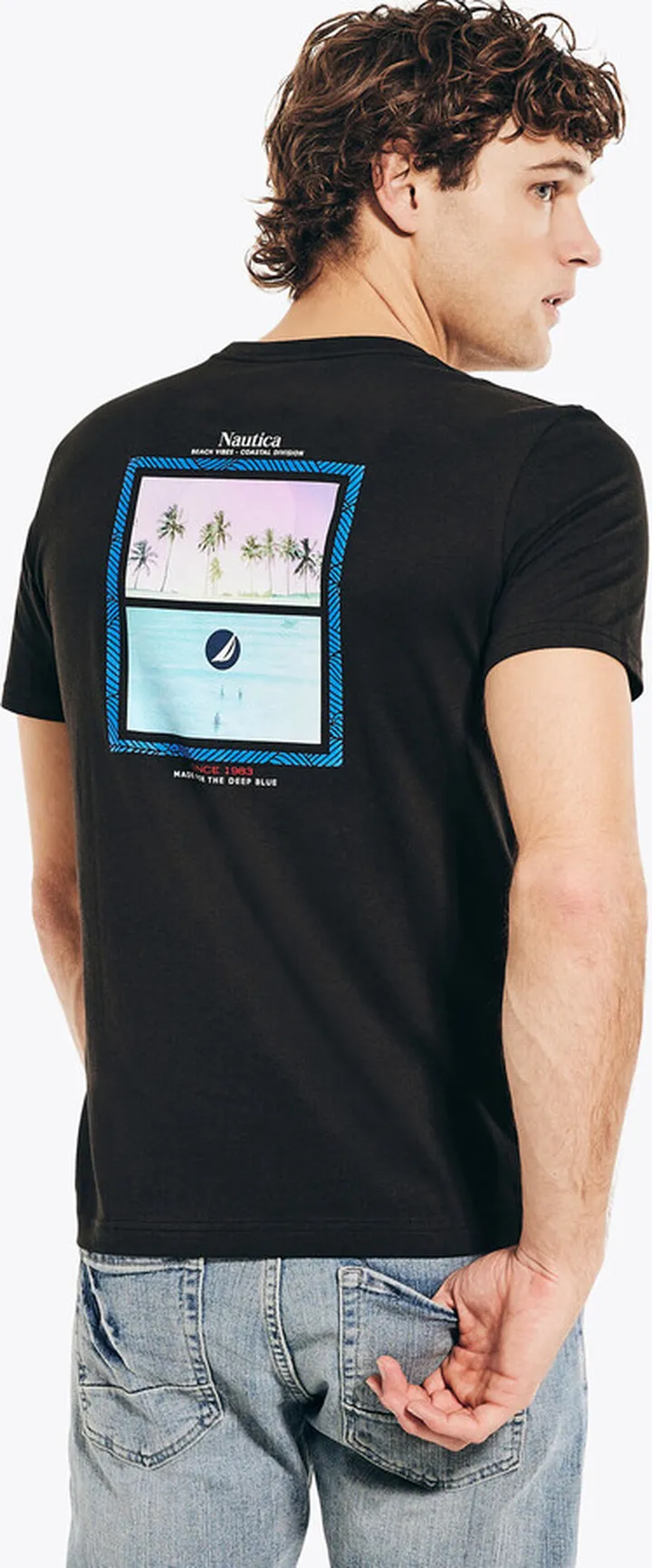Sustainably Crafted Beach Vibes Graphic T-Shirt