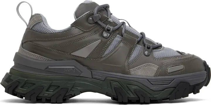 Juun.J Gray 4 Layered Sneakers