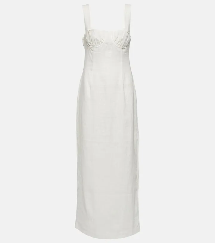 Bettina linen maxi dress