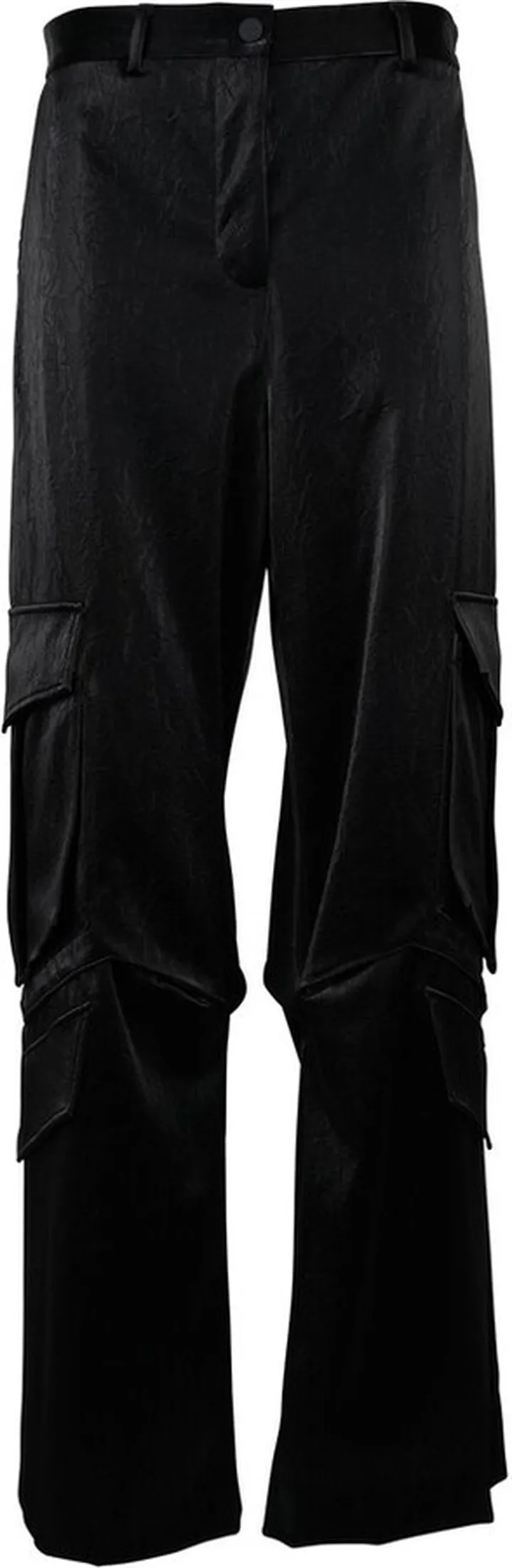 MSGM Button Detailed Straight Leg Trousers