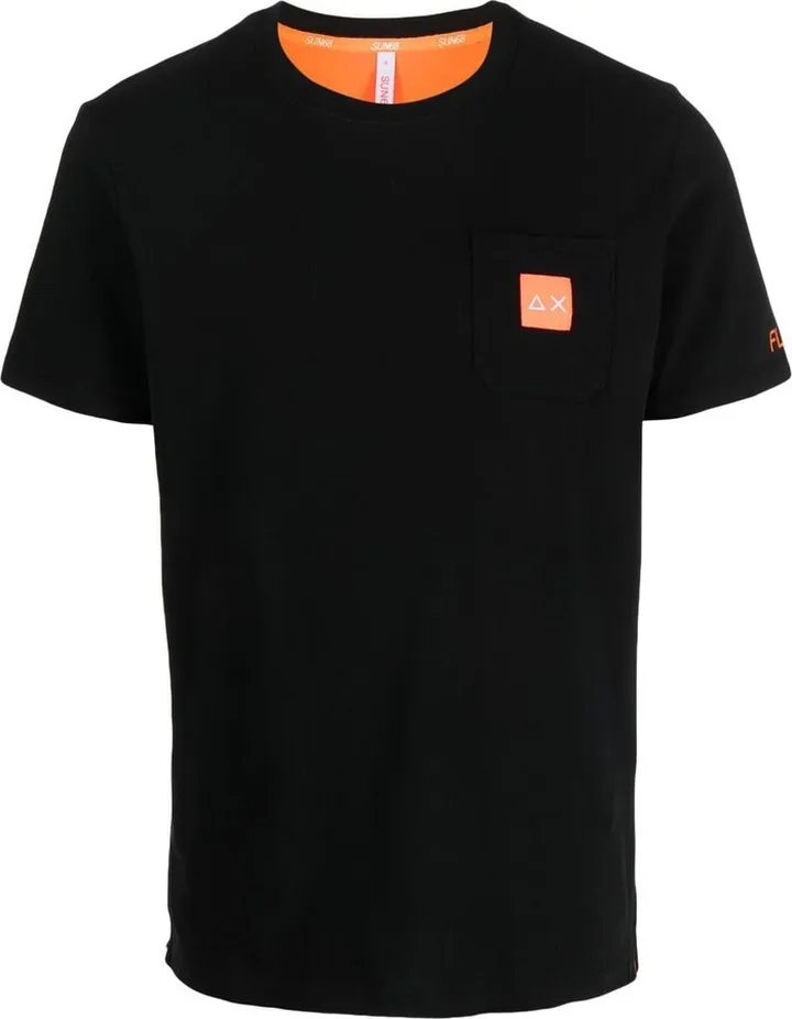 logo-pocket cotton T-shirt