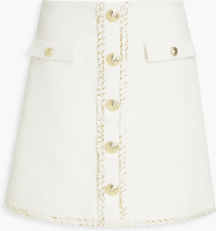 Sigourney tweed mini skirt
