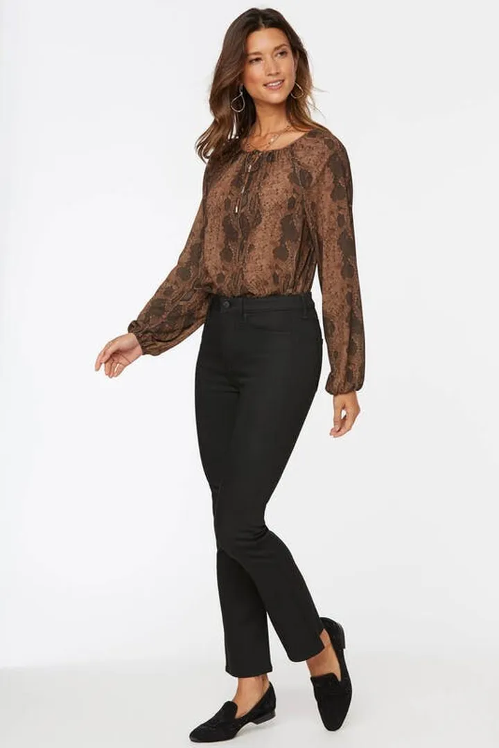 NYDJ Slim Bootcut Ankle Jeans - Black Rinse