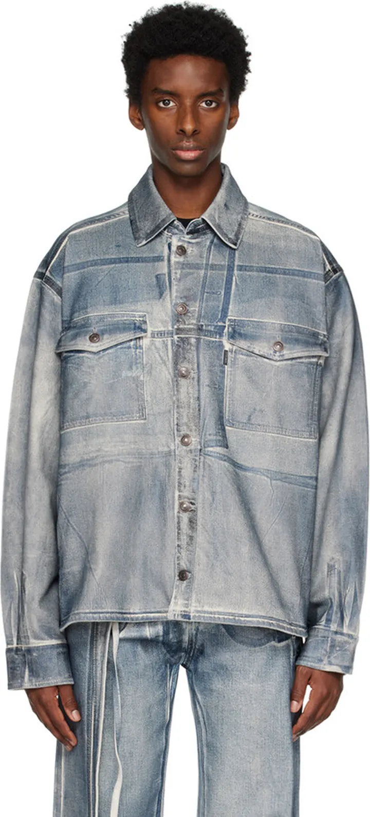 Ottolinger Blue Oversized Denim Jacket