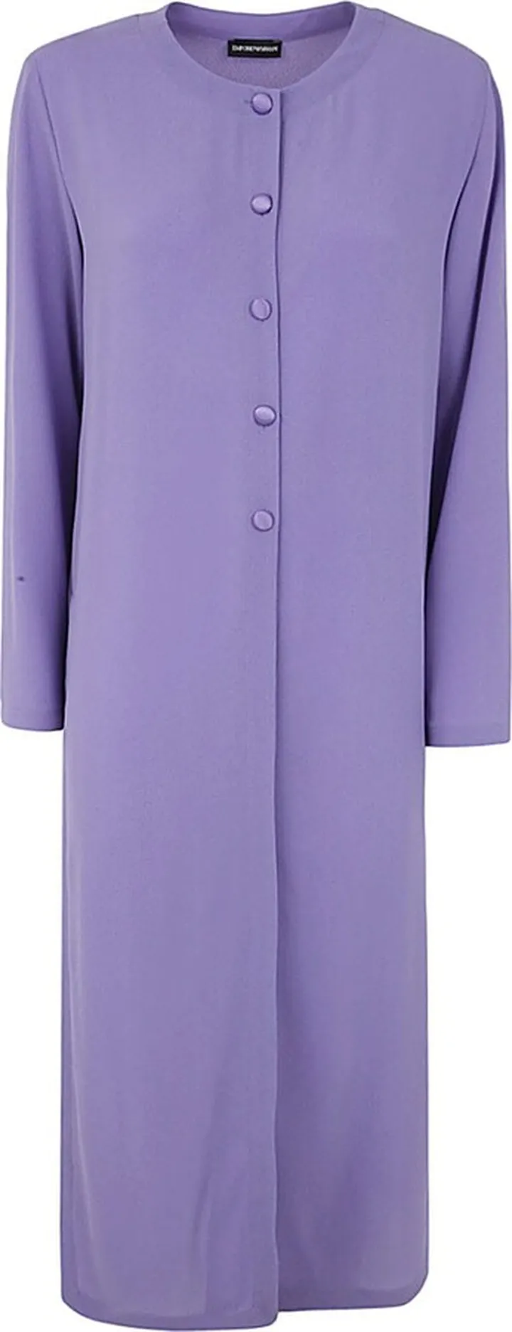 Crew Neck Trench With Slits