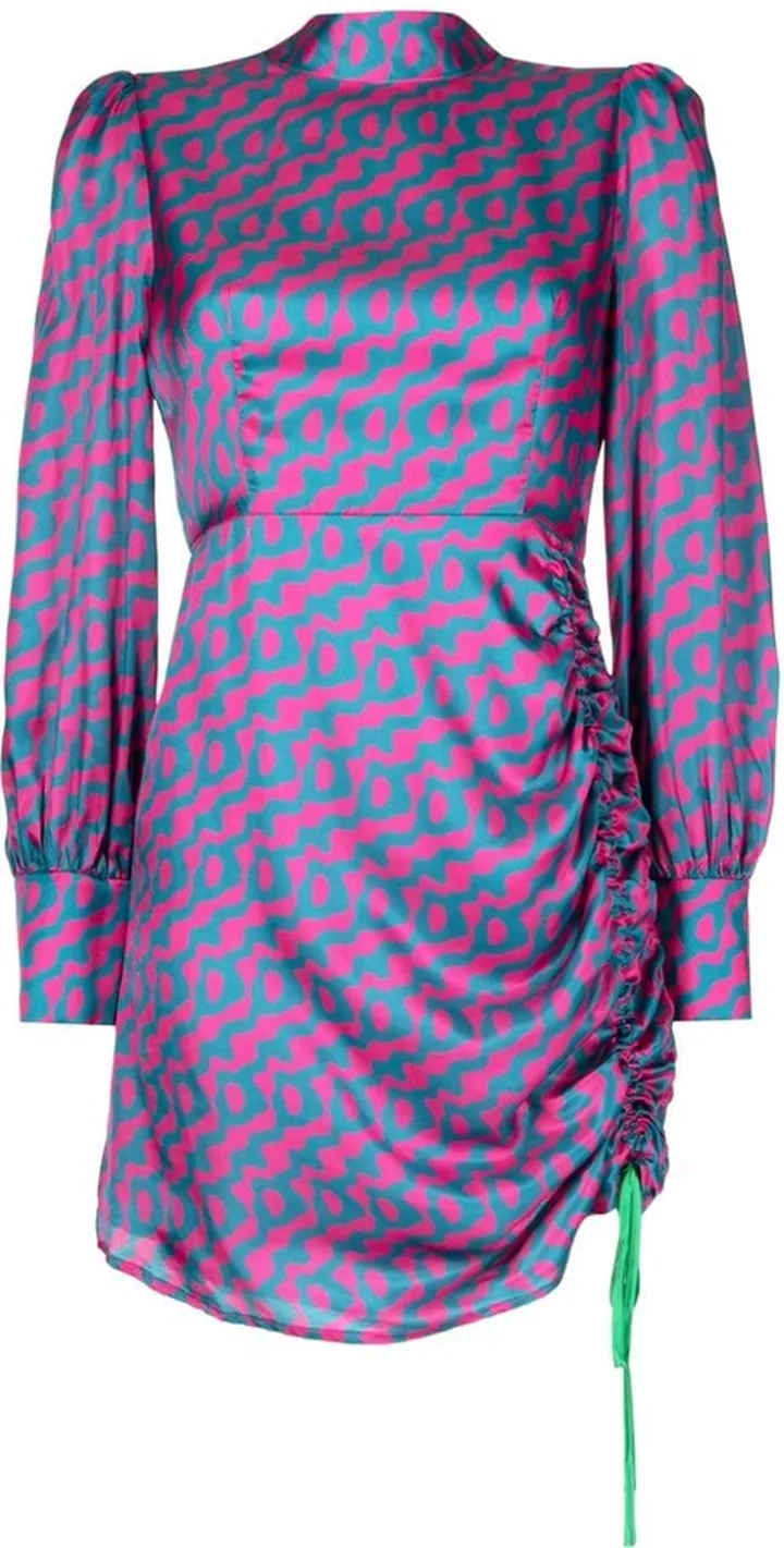 Nicole long-sleeve short dress