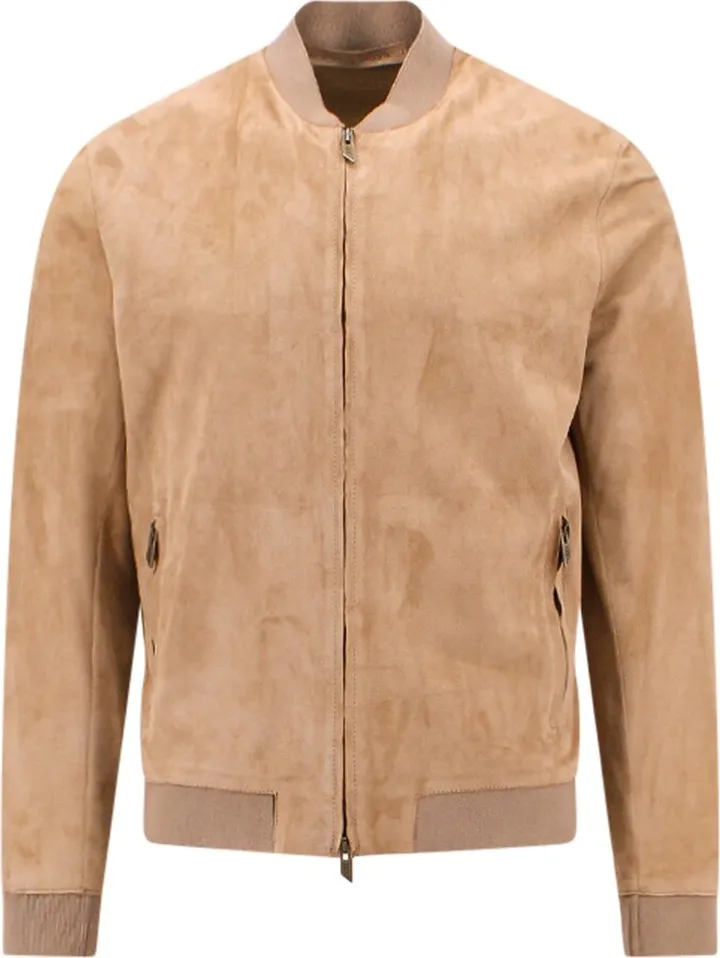 Unlined suede jacket
