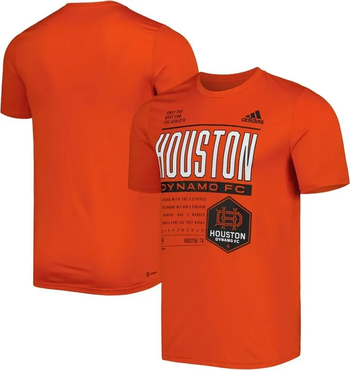Men's adidas Orange Houston Dynamo Fc Club Dna Performance T-shirt