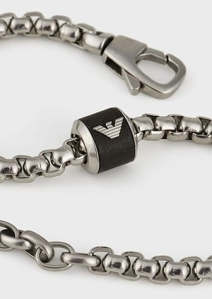 Black Marble Chain Bracelet