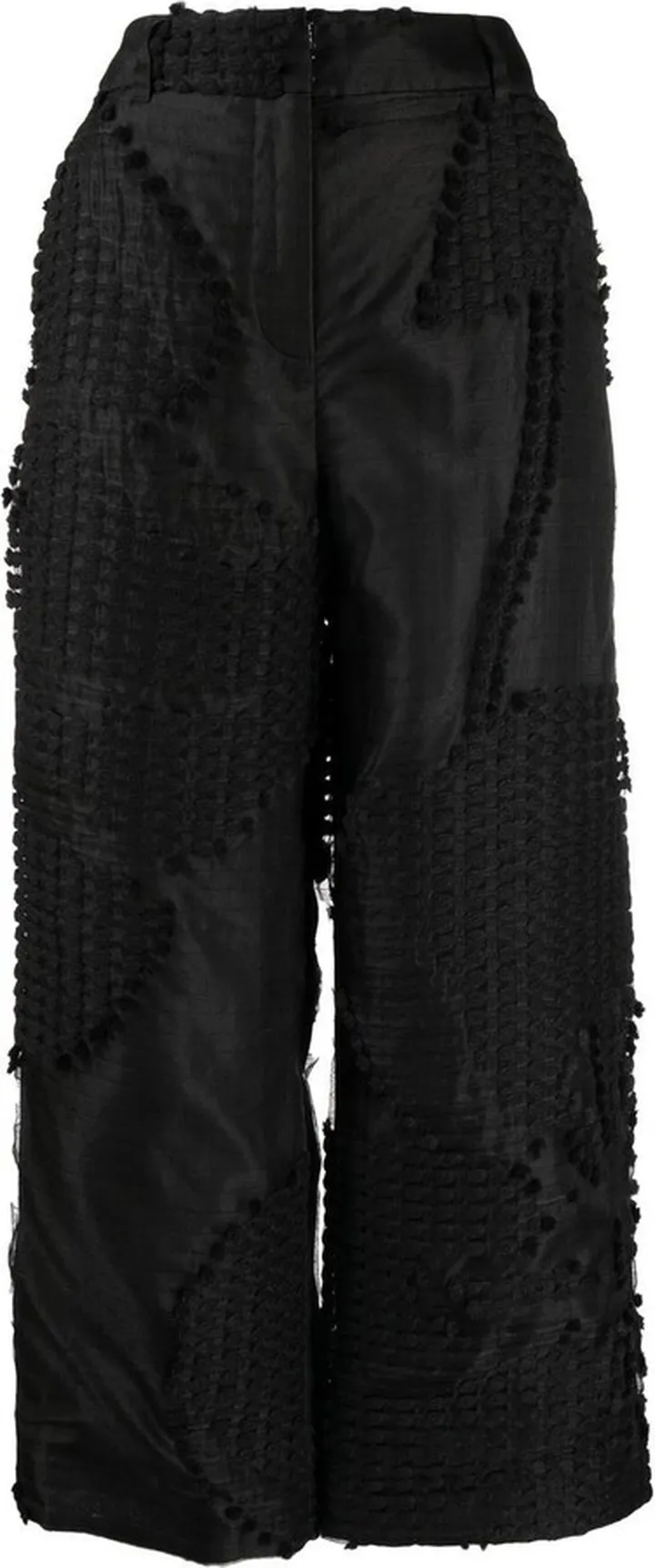 Jaylee matelassé cropped trousers
