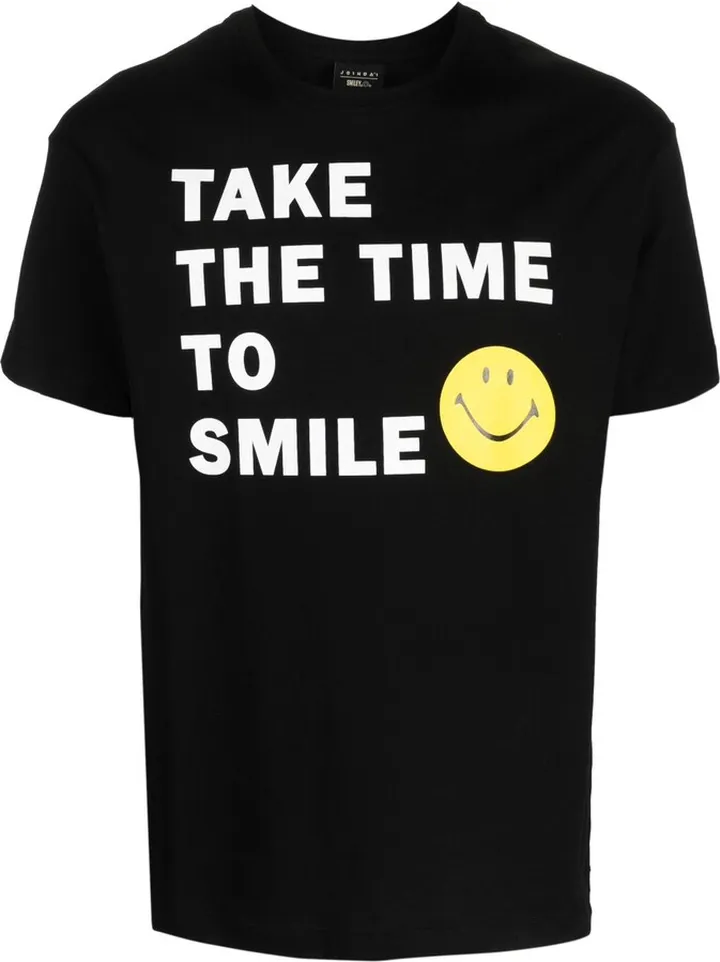 slogan-print cotton T-shirt