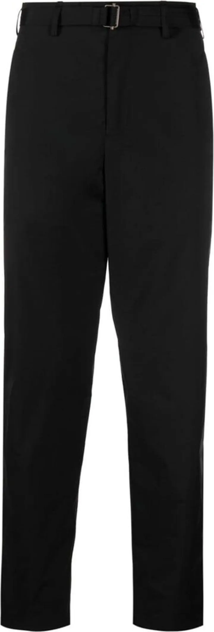 Belted Straight-Leg Trousers