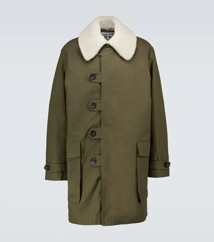 Military cotton canvas parka